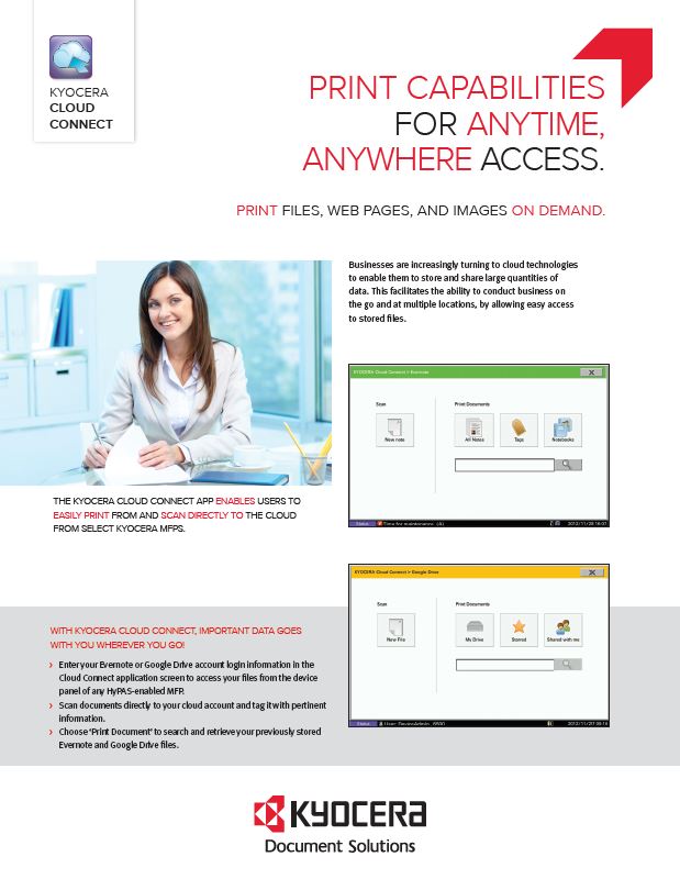 Kyocera Software Mobile And Cloud Kyocera Cloud Connect Data Sheet Thumb, Alternative Business Concepts, Kyocera, Epson, Microsoft, VOIP, IT, Arcata, Samoa
